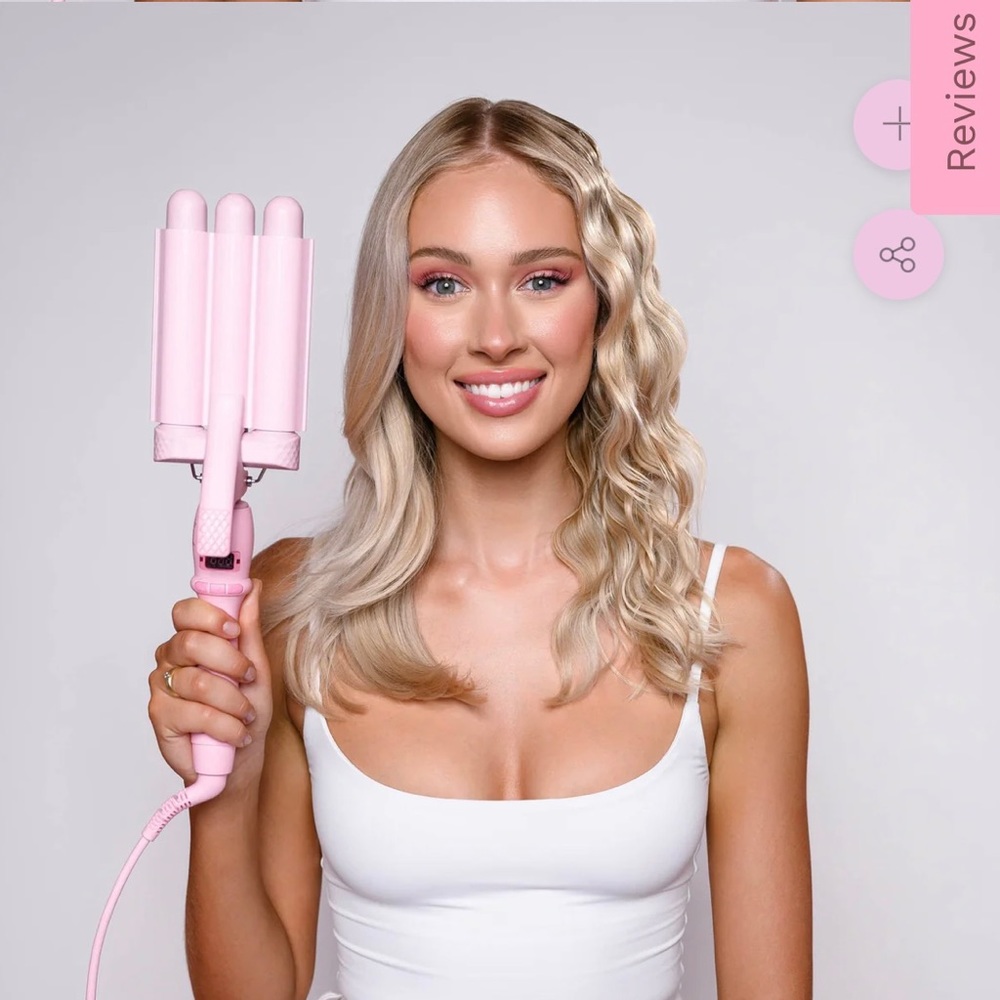 MERMADE PRO HAIR WAVER - 1.25" PINK